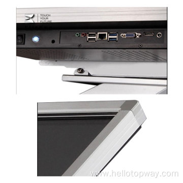 55 inch Wall-mounted digital menu board in restaurant
